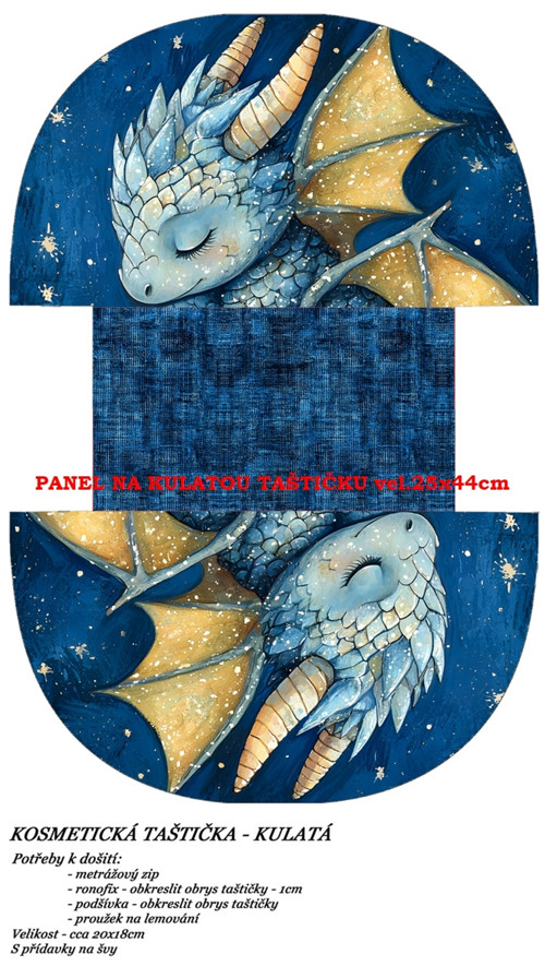 Panel na taštičku bavlna — foto 1