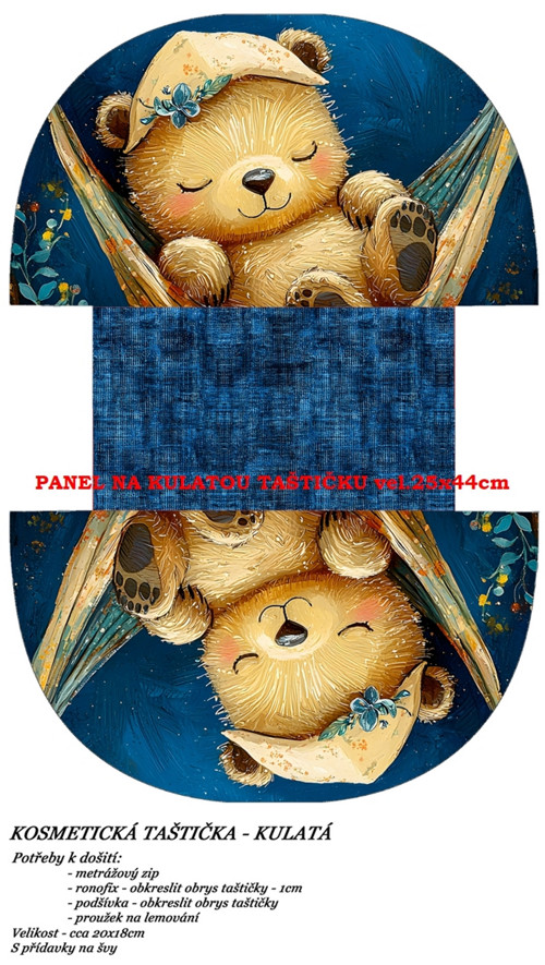 Panel na taštičku bavlna — foto 1