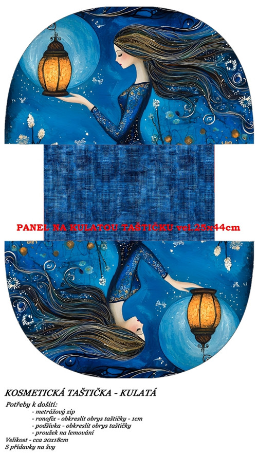 Panel na taštičku bavlna — foto 1