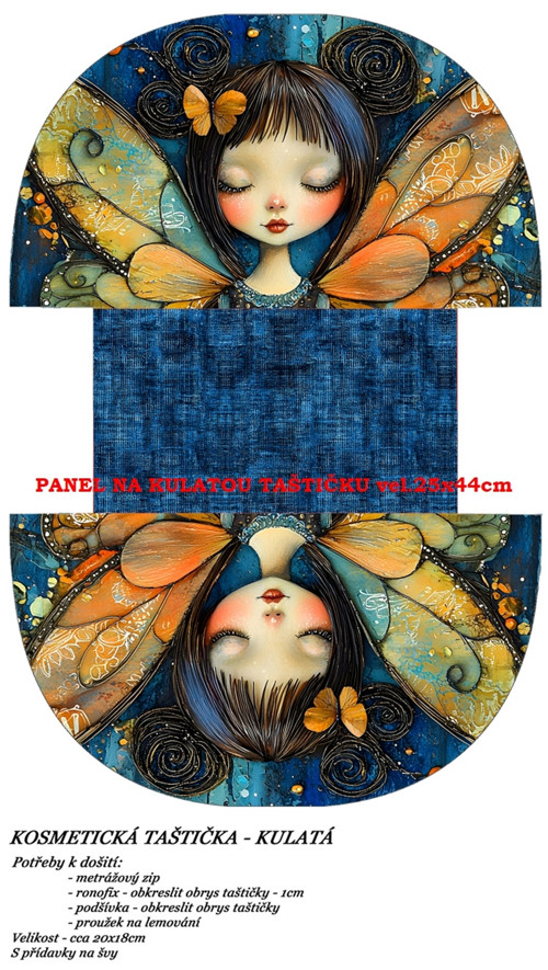 Panel na taštičku bavlna — foto 1