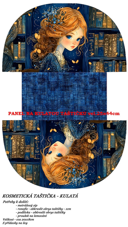 Panel na taštičku bavlna — foto 1
