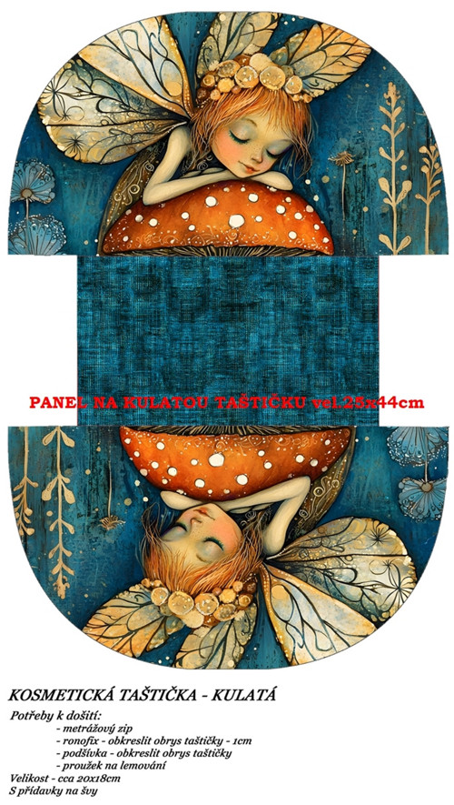 Panel na taštičku bavlna — foto 1