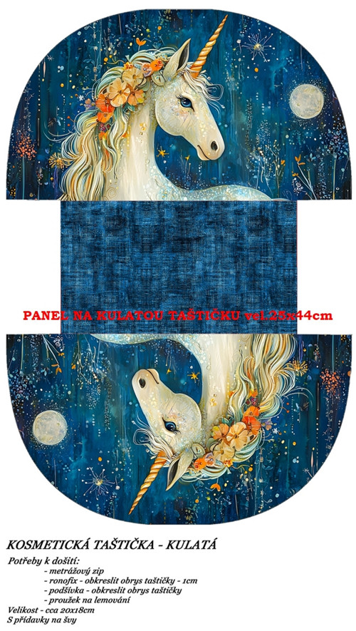 Panel na taštičku bavlna — foto 1
