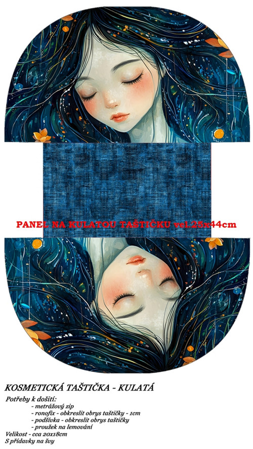 Panel na taštičku bavlna — foto 1
