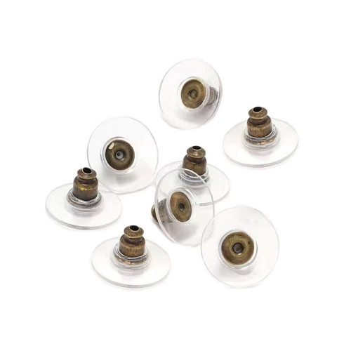 Kovová zarážka s talířkem 10mm bronz, 2/10ks