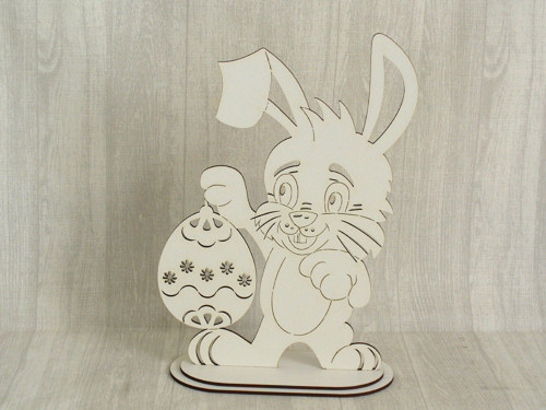 Zajíček s vajíčkem 30cm - bílý