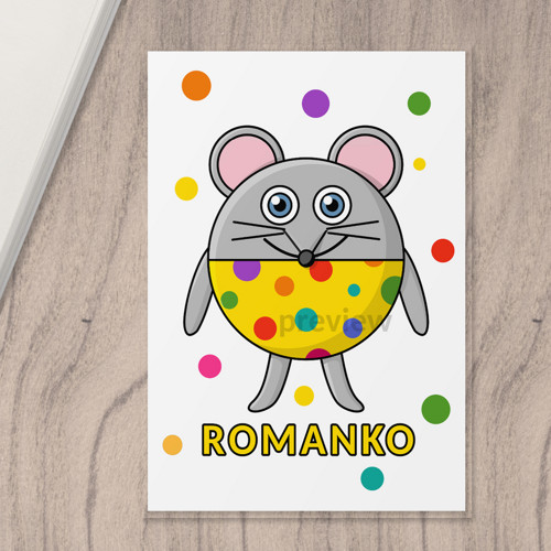 Linkovaná podložka Kulkáči dots - myš A4