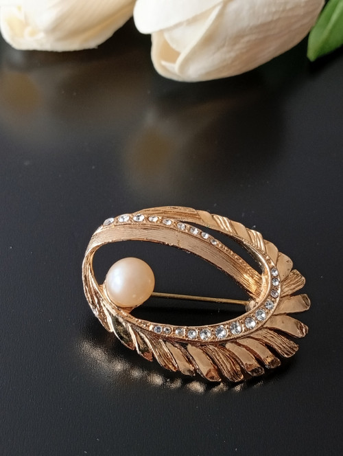 Elegantní vintage brož, USA, 70-léta