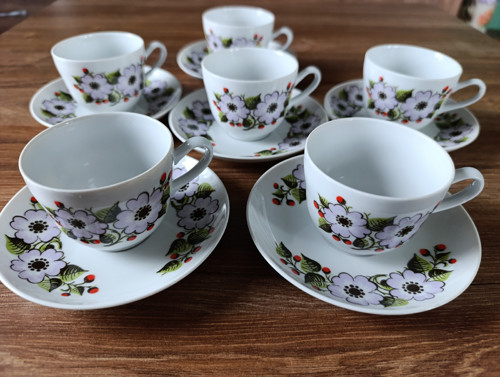 Porcelánová mokka souprava