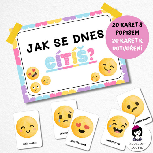 Jak se dnes cítíš? - aktivita - emoční karty