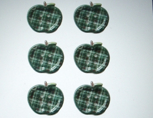 Plastové knoflíčky jablíčko 25 mm (1ks)