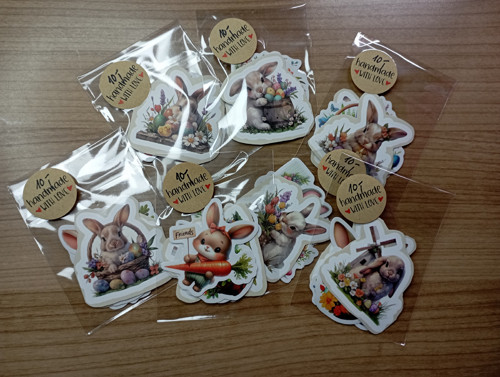 336 - Samolepky - velikonoční hopsání