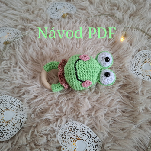 Návod na háčkované kousátko žabičky