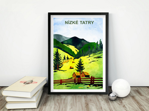 Vintage plakát Nízké Tatry - 1959