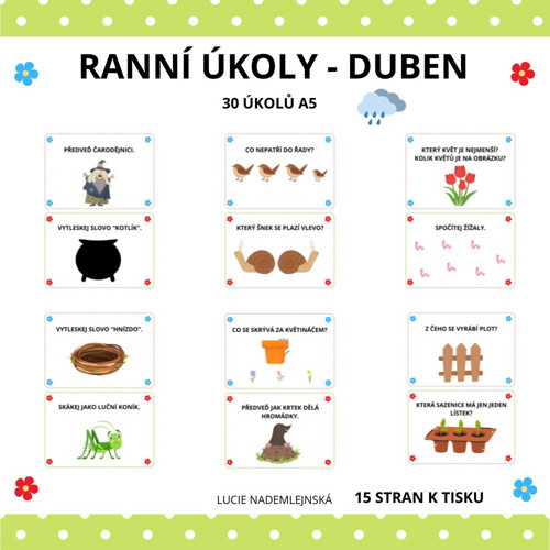 Ranní Úkoly Duben