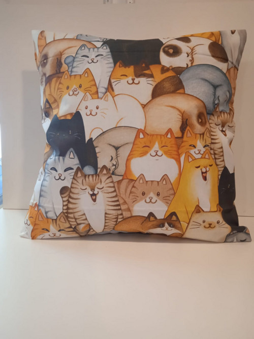 Povlak KOČKY na polštář 40x40cm+