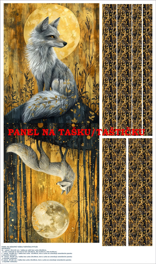 Panel na tašku/taštičku - bavlna XL — foto 1