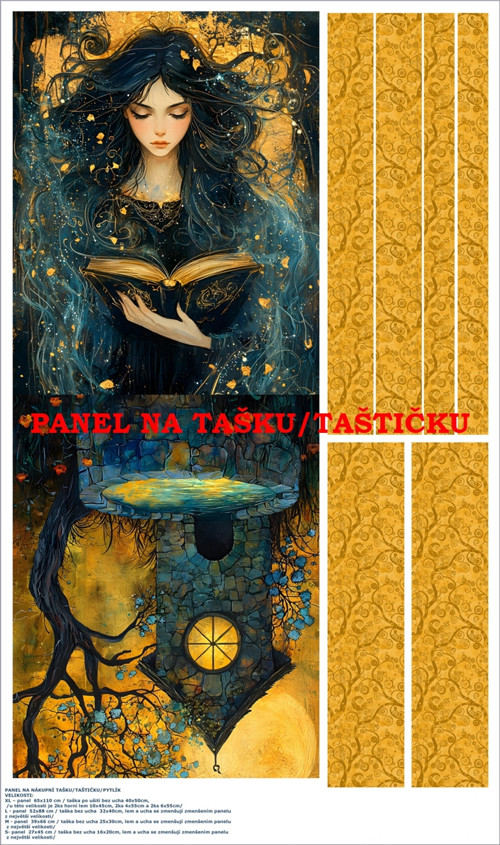 Panel na tašku/taštičku - bavlna XL — foto 1