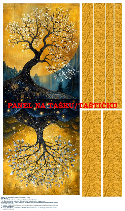 Panel na tašku/taštičku - bavlna XL — foto 1