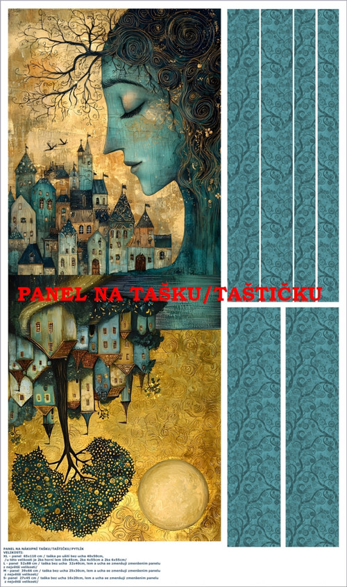 Panel na tašku/taštičku - bavlna XL — foto 1