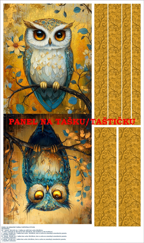 Panel na tašku/taštičku - bavlna XL — foto 1