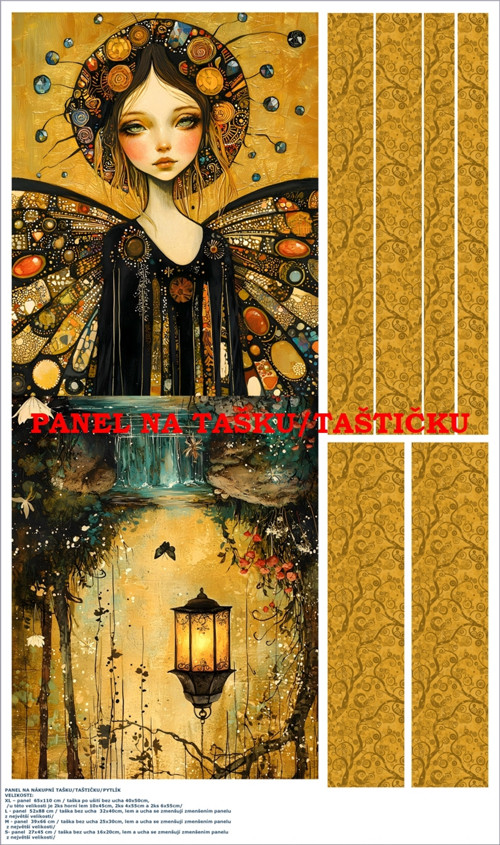 Panel na tašku/taštičku - bavlna XL