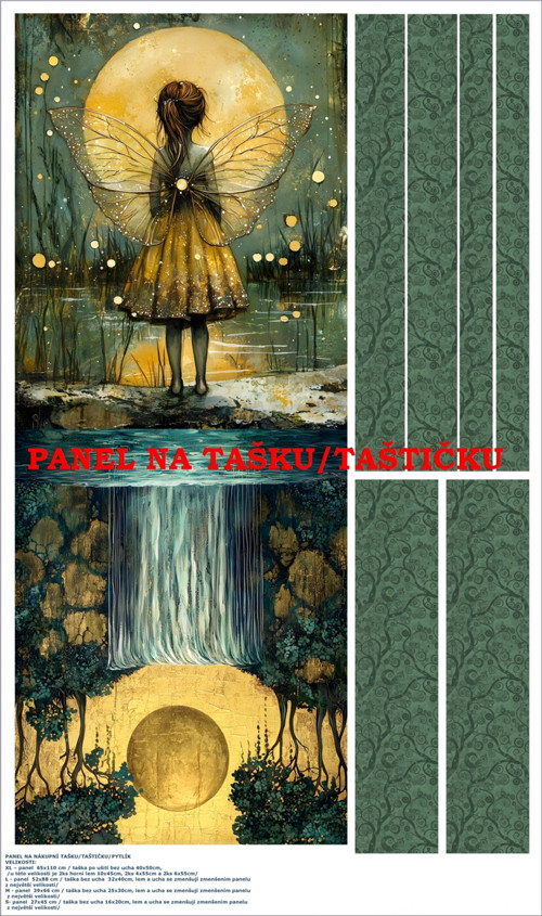 Panel na tašku/taštičku - bavlna XL — foto 1