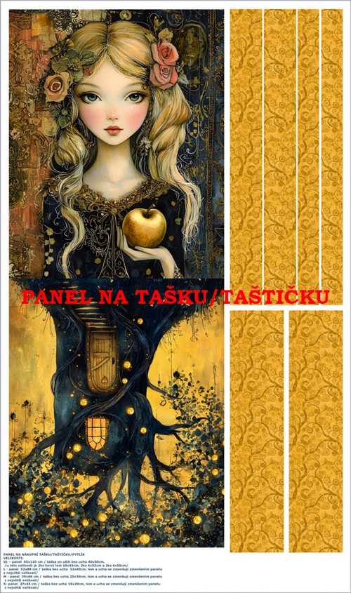 Panel na tašku/taštičku - bavlna XL — foto 1