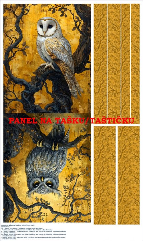 Panel na tašku/taštičku - bavlna XL — foto 1