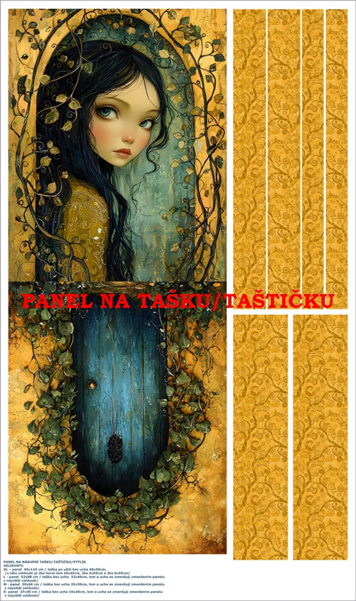 Panel na tašku/taštičku - bavlna XL