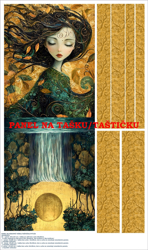 Panel na tašku/taštičku - bavlna XL