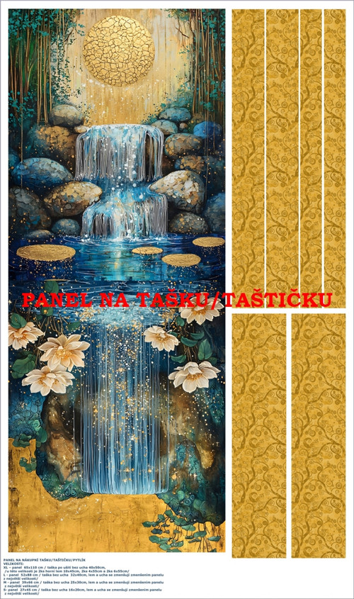 Panel na tašku/taštičku - bavlna XL