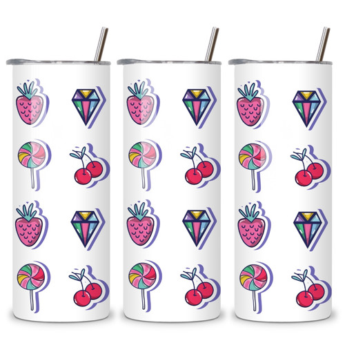 Termo kelímek, pohár - Letní samolepky