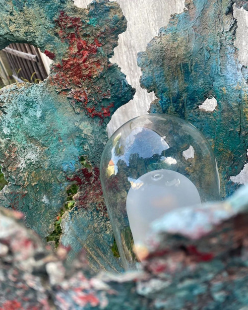 Stojací lampa - Blue coral reef