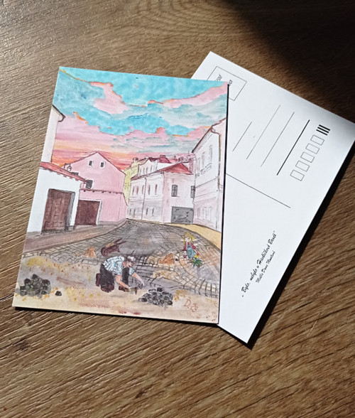 Pohlednice - Zachráněná pampeliška
