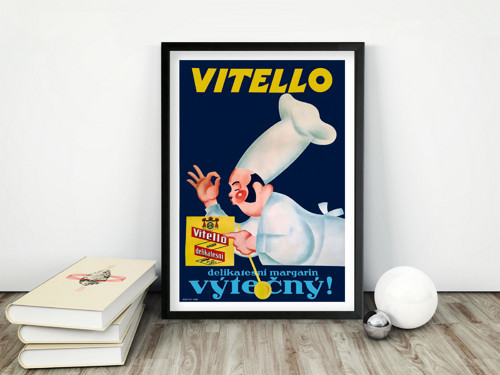 Vintage plakát Margarin Vitello - 1950