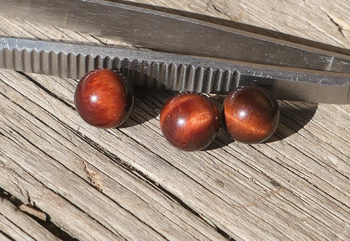 3x kulička 8 mm - býčí oko V914