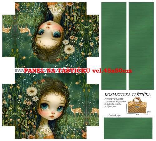 Panel na taštičku bavlna — foto 1