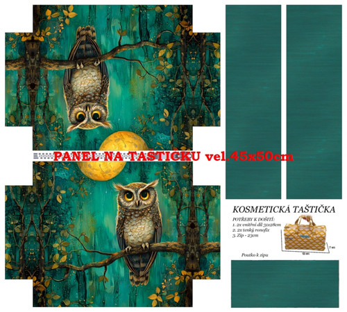 Panel na taštičku bavlna
