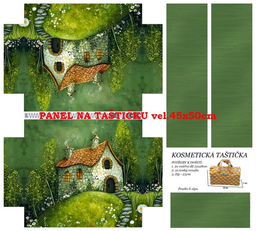 Panel na taštičku bavlna