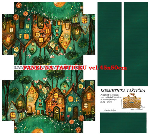 Panel na taštičku bavlna
