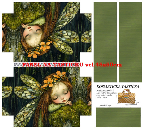 Panel na taštičku bavlna