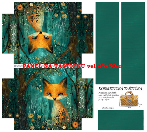 Panel na taštičku bavlna — foto 1