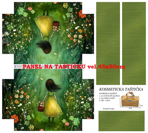 Panel na taštičku bavlna