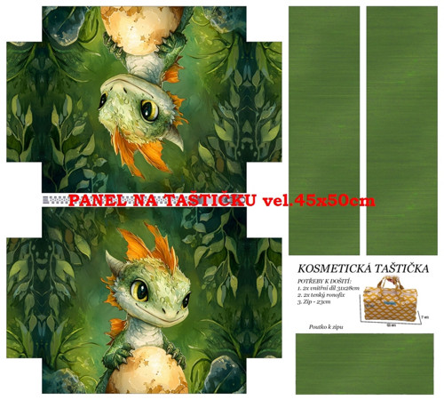 Panel na taštičku bavlna