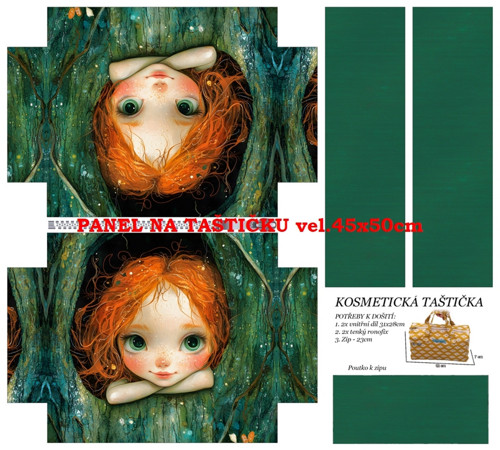 Panel na taštičku bavlna — foto 1