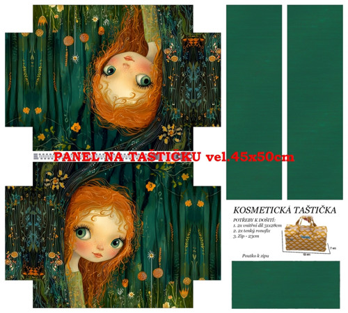 Panel na taštičku bavlna