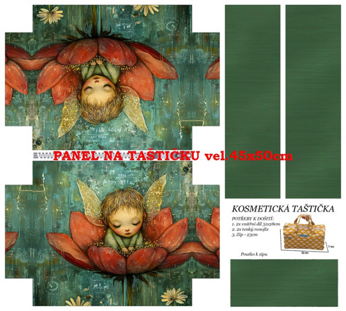 Panel na taštičku bavlna