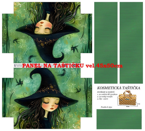 Panel na taštičku bavlna — foto 1