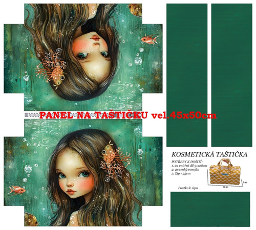 Panel na taštičku bavlna — foto 1